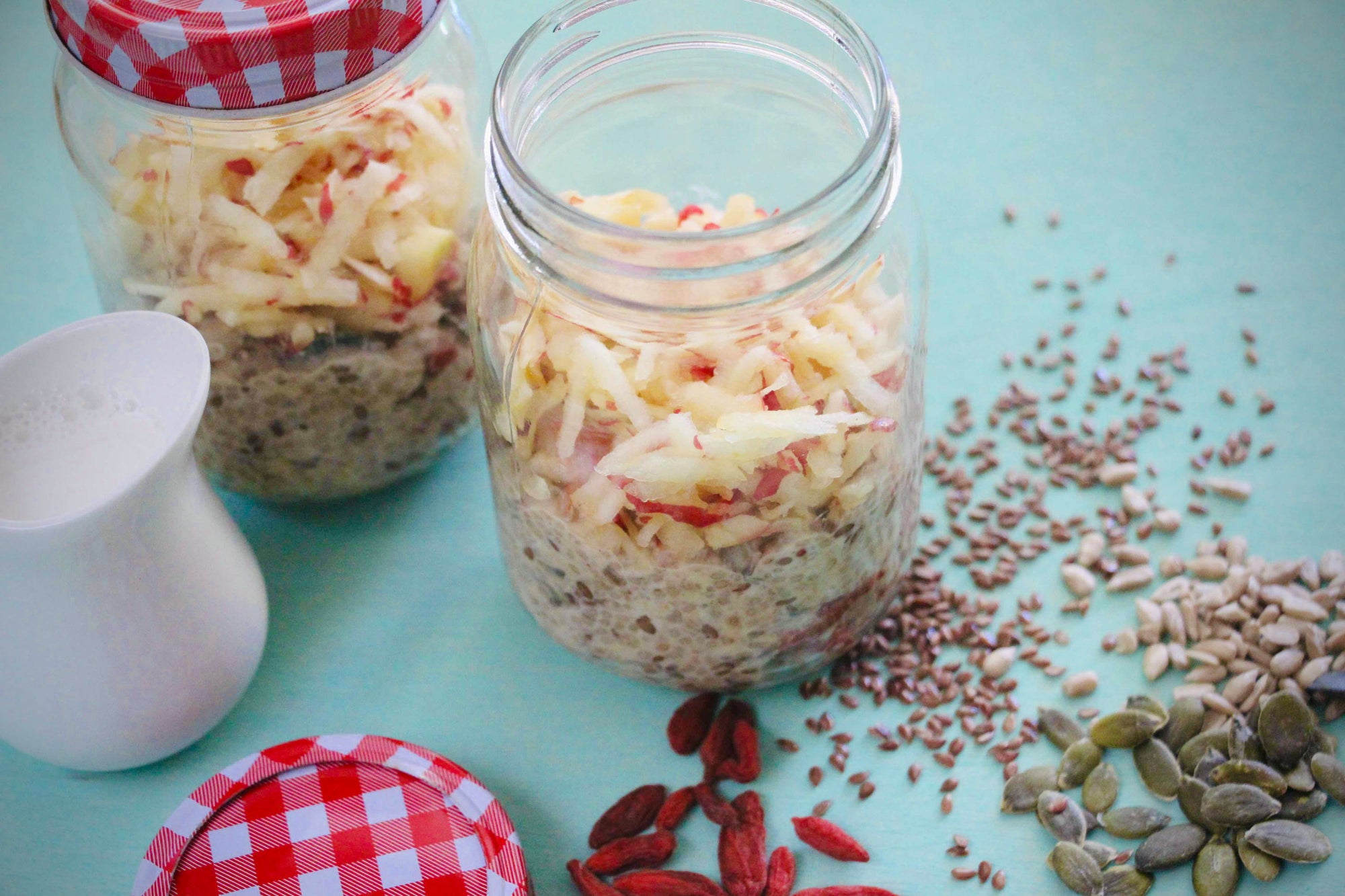 Homemade bircher muesli
