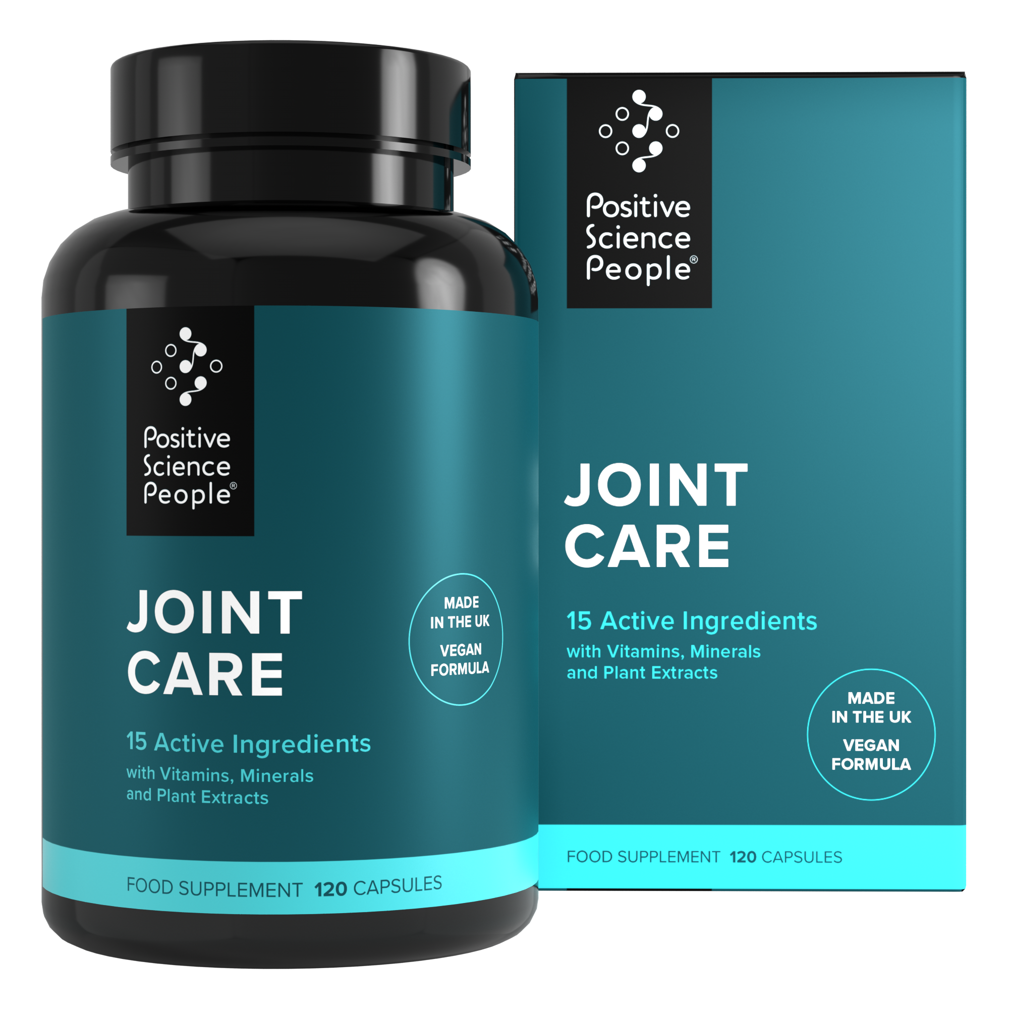 Joint Care | Premium Supplement | 120 Capsules | Made in UK | Vegan